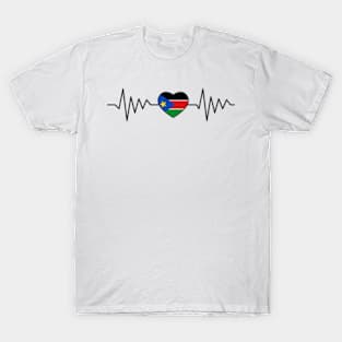 heart beating sudan T-Shirt